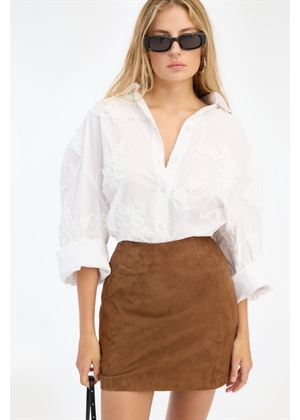 Lipy flower skjorte Bright White ROTATE By Birger Christensen 